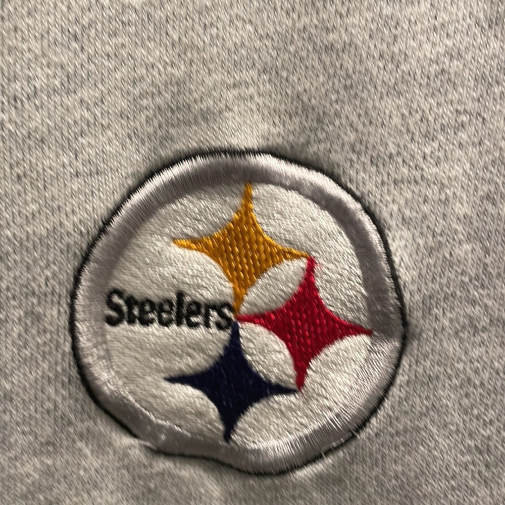 Pittsburg Steelers men’s gray logo sweatshirt- SZ M Athleisure Football Pro NFL